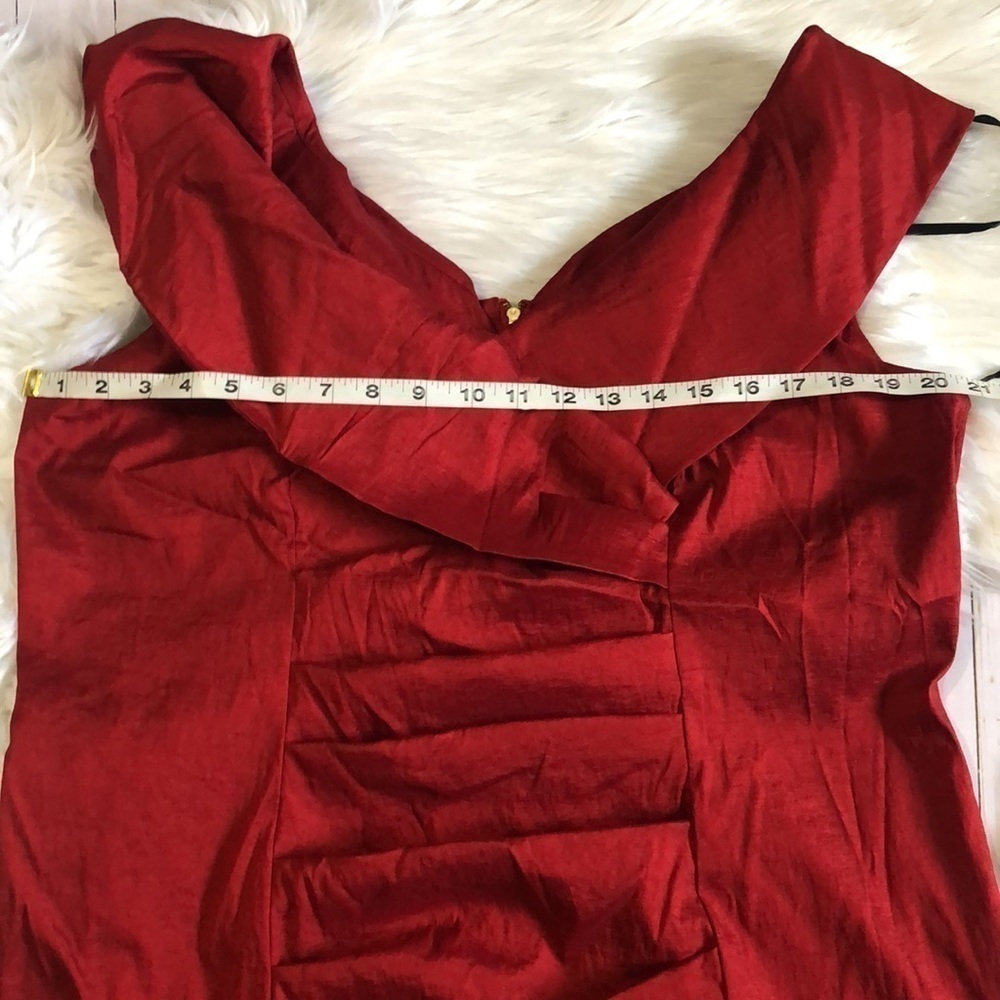 Calvin Klein red formal dress size 16 - Picture 7 of 10
